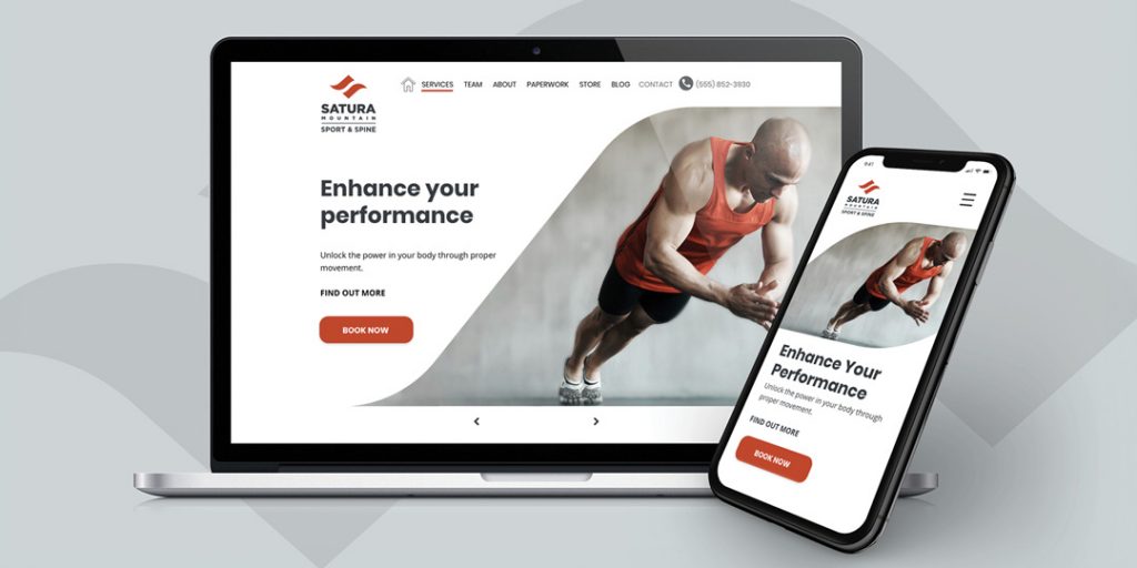 Sport and spine website