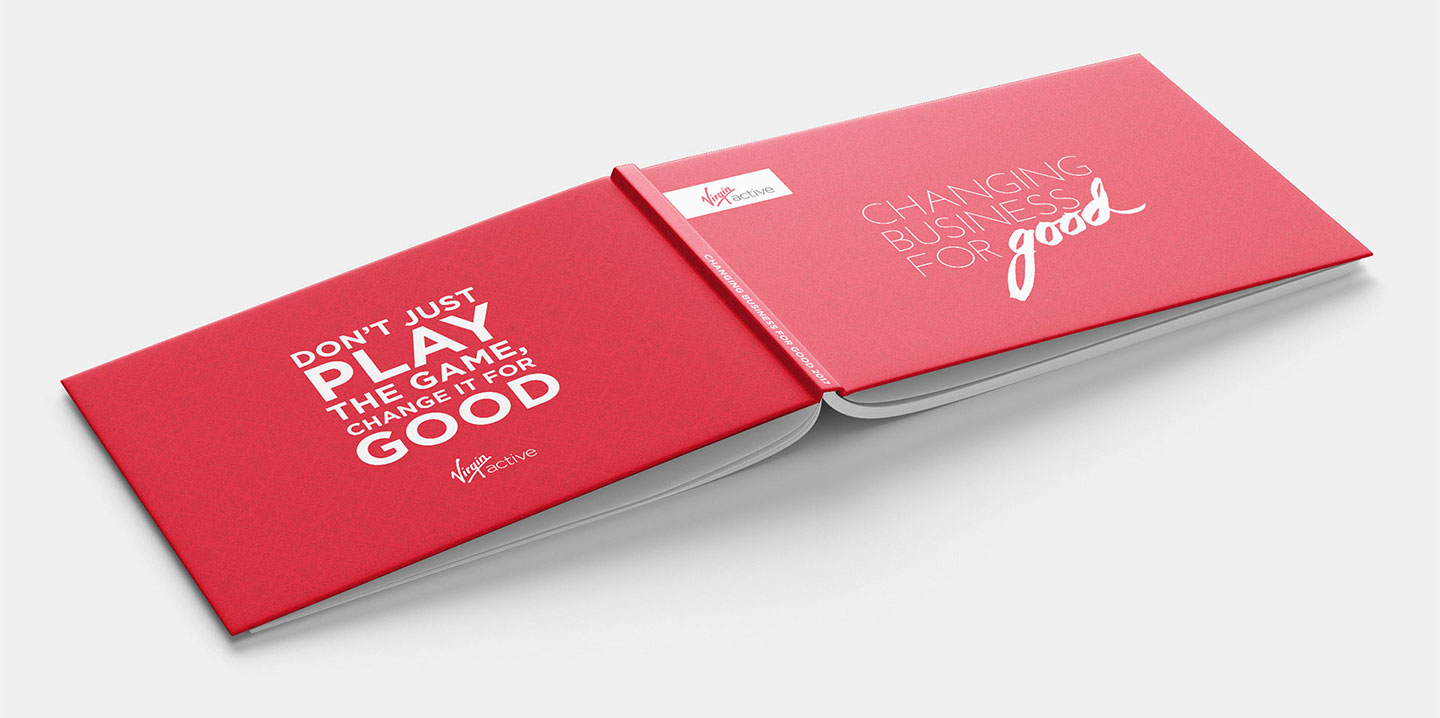 Virgin Active Annual report front and rear covers