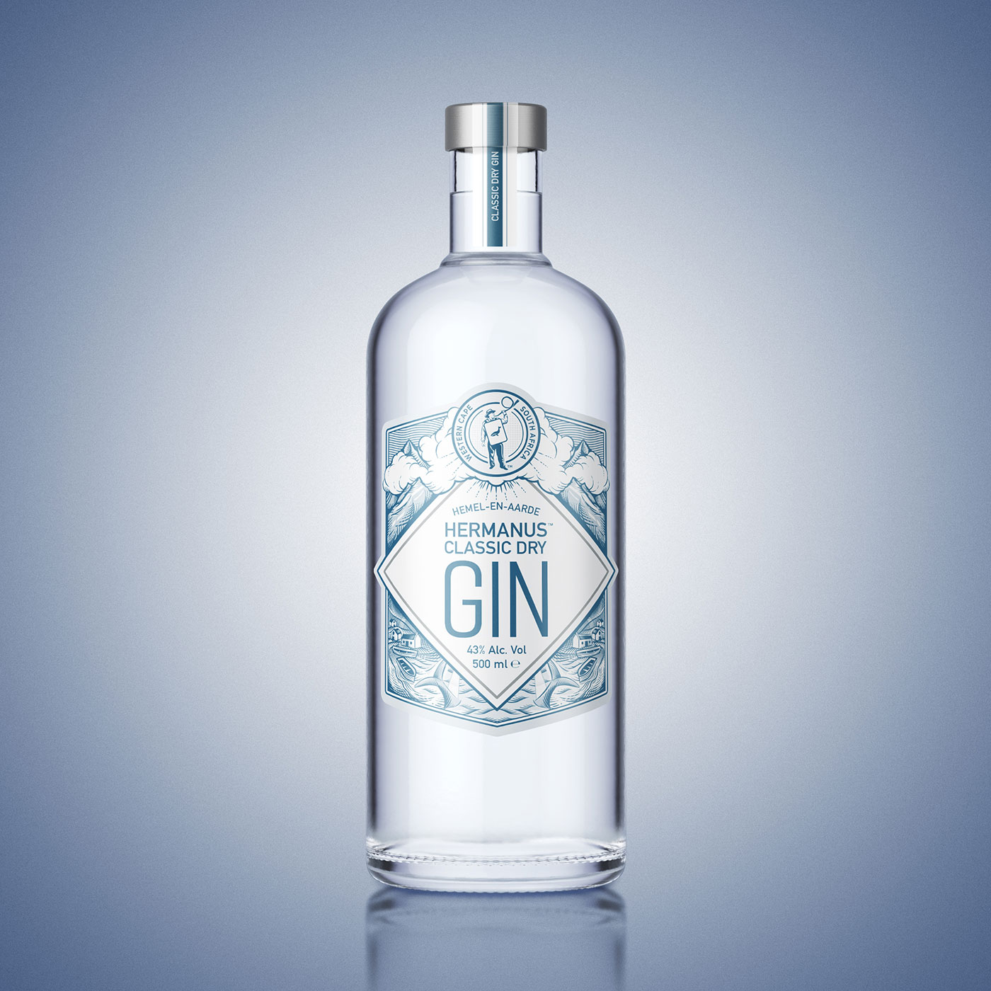 Hemel En Aarde Gin Label Design