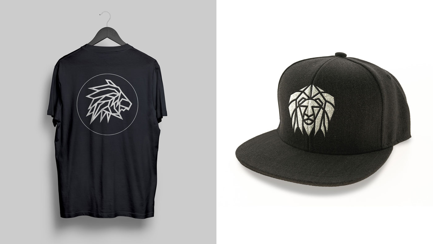 lion logo branded apparel