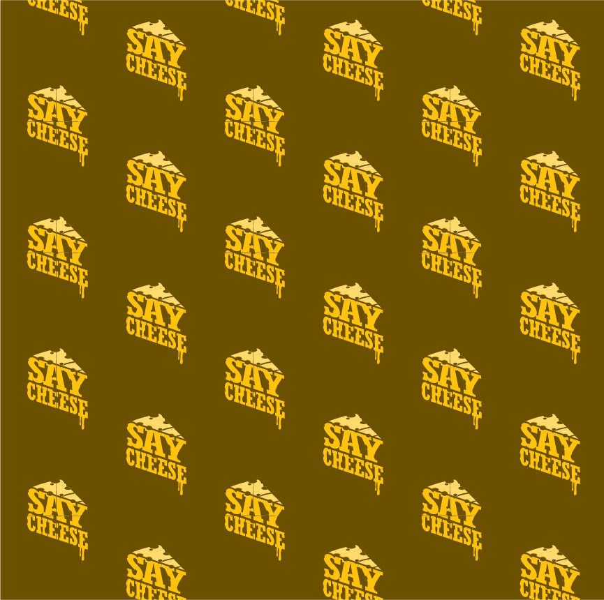say cheese surface pattern design