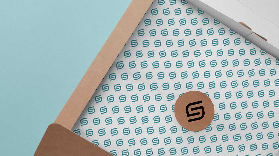 corporate identity design wrapping paper design
