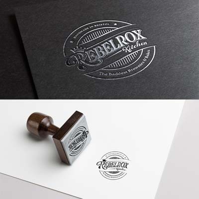 Foil embossed branding for an artisanal bakery