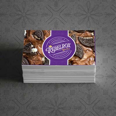 Business card branding for an artisanal bakery
